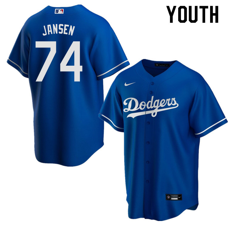 Nike Youth #74 Kenley Jansen Los Angeles Dodgers Baseball Jerseys Sale-Blue